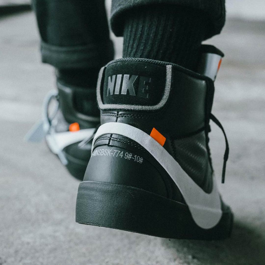 restock blazer off white