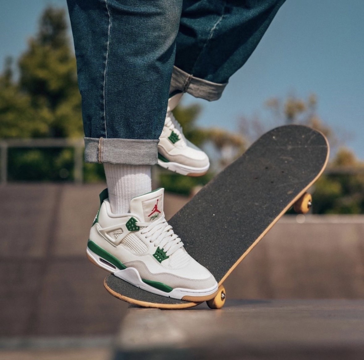 jordan 4 metallic green fake