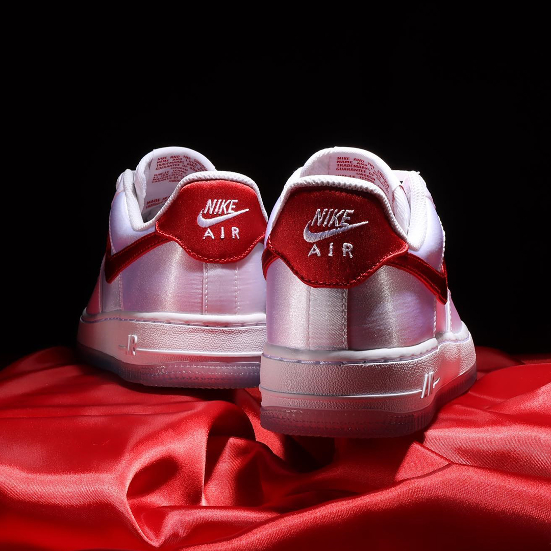 Nike Air Force 1 Low Satin White/Red DX6541-100