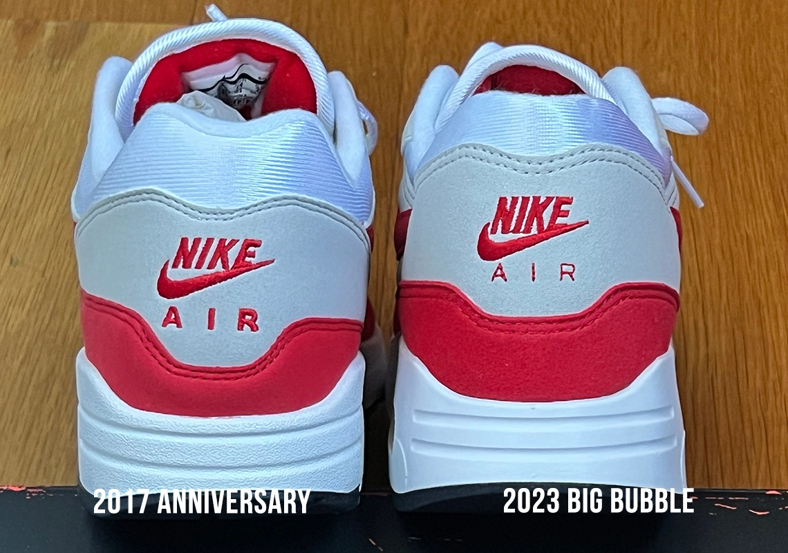 Phiên bản Nike Air Max 1 '86 “Big Bubble” so với phiên bản “Anniversary” năm 2017 như thế nào?