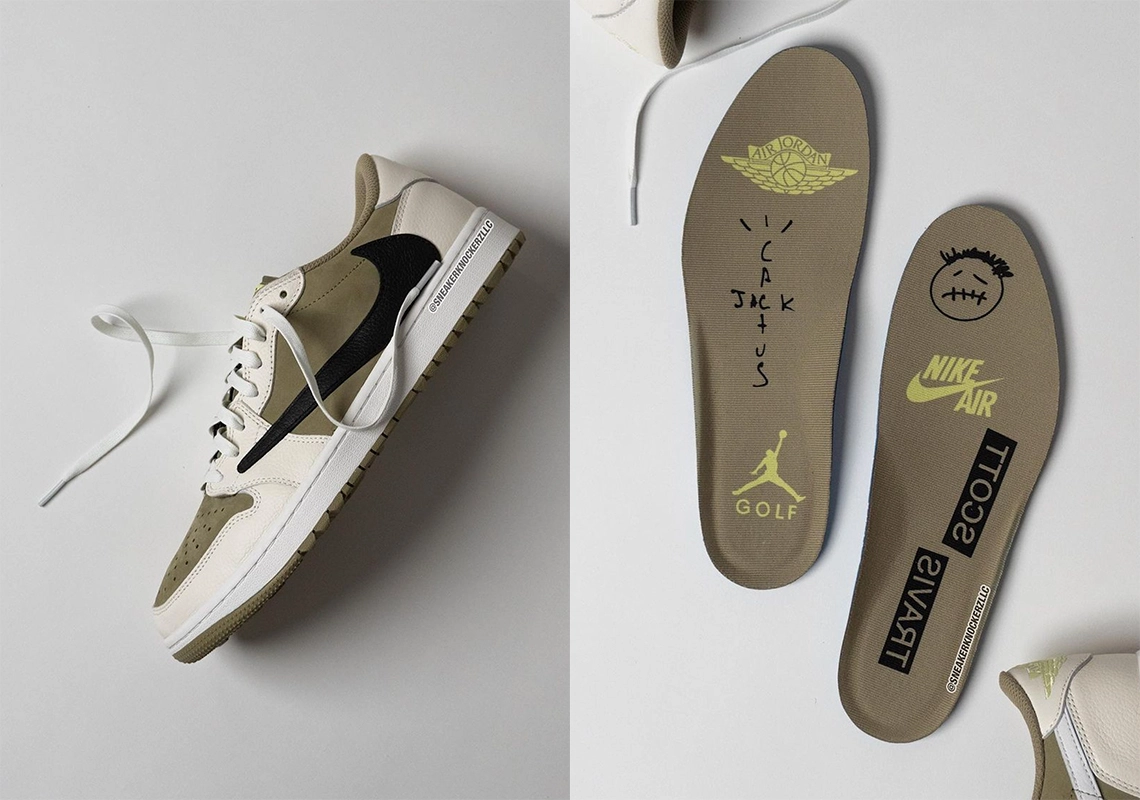 Travis Scott Air Jordan 1 Low Golf “Olive” phát hành vào ngày 13 tháng 10