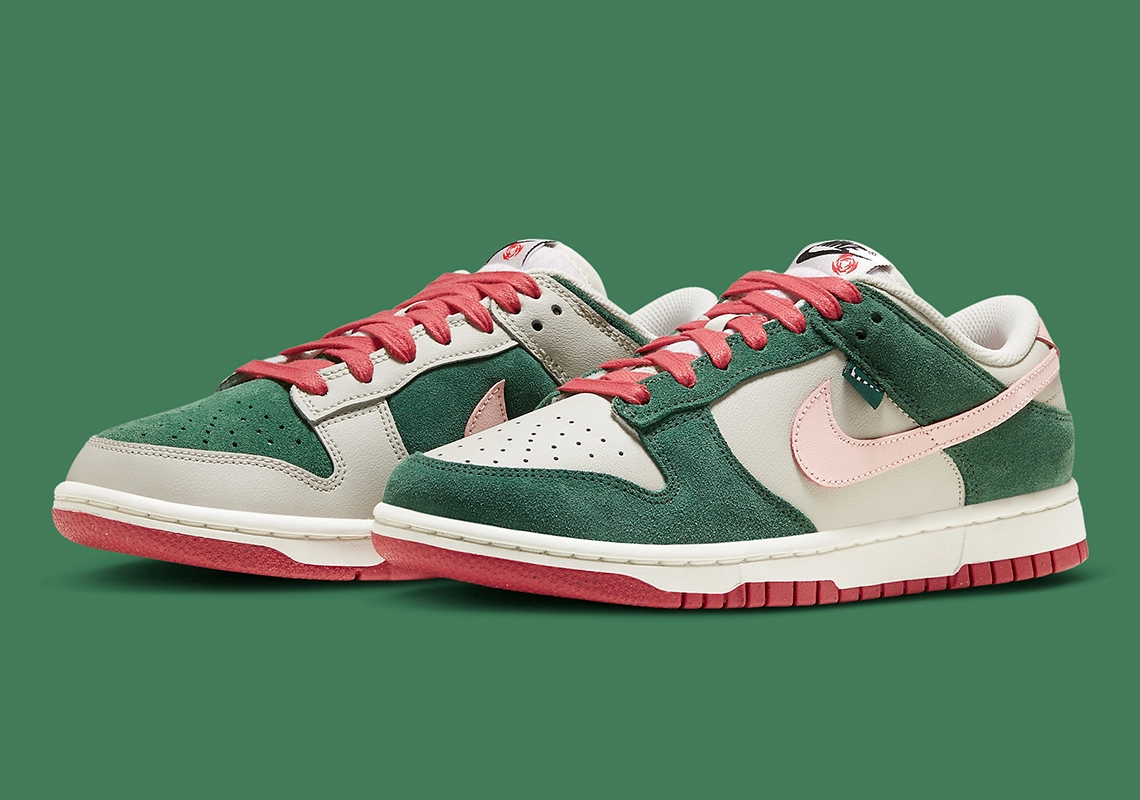 This Alternate Color-blocked Nike Dunk Blossoms In The “All Petals United” Collection