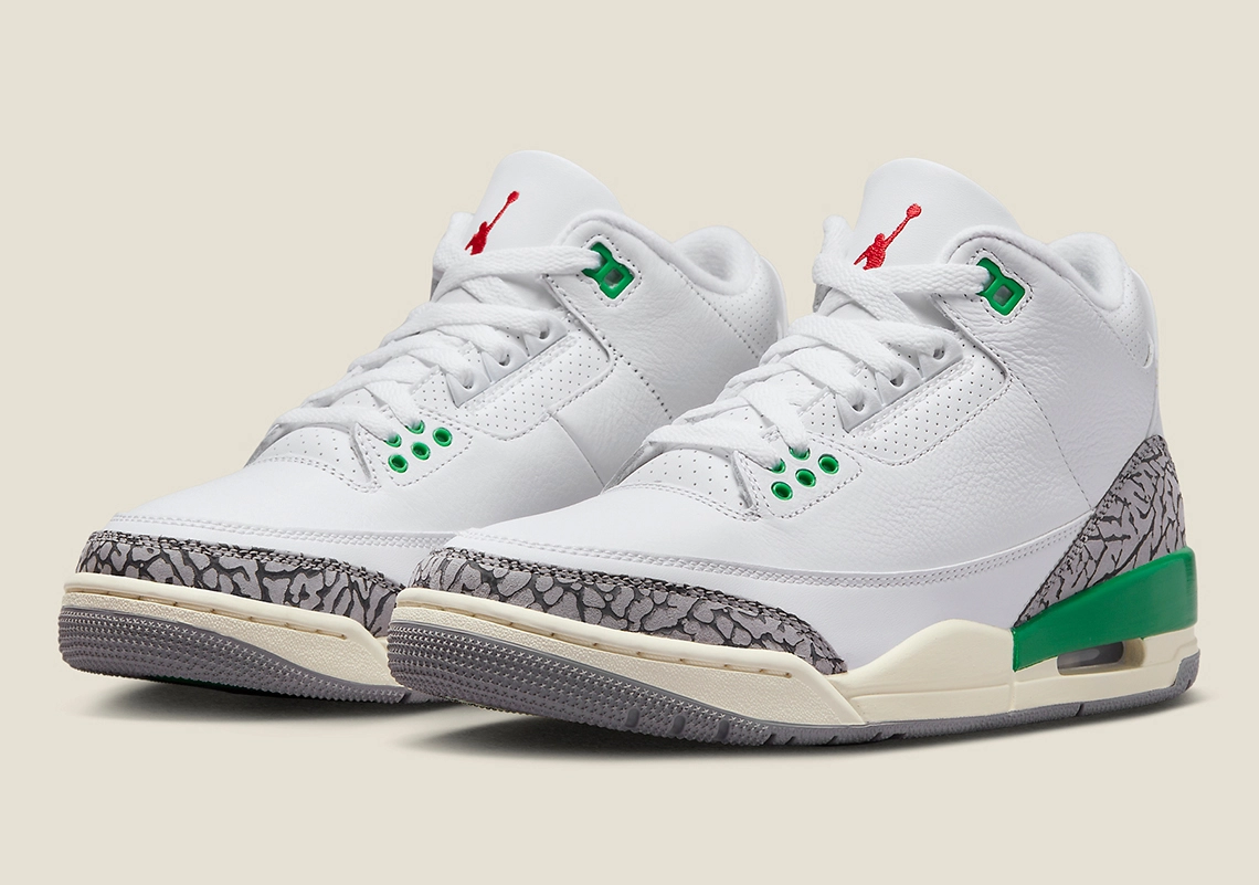 Hình Ảnh Chính Thức của Air Jordan 3 Lucky Green