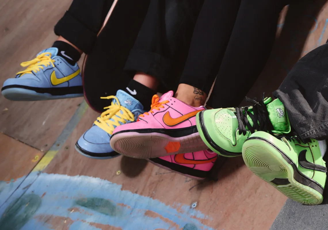 Hình ảnh chính thức: The Powerpuff Girls x Nike SB Dunk Low