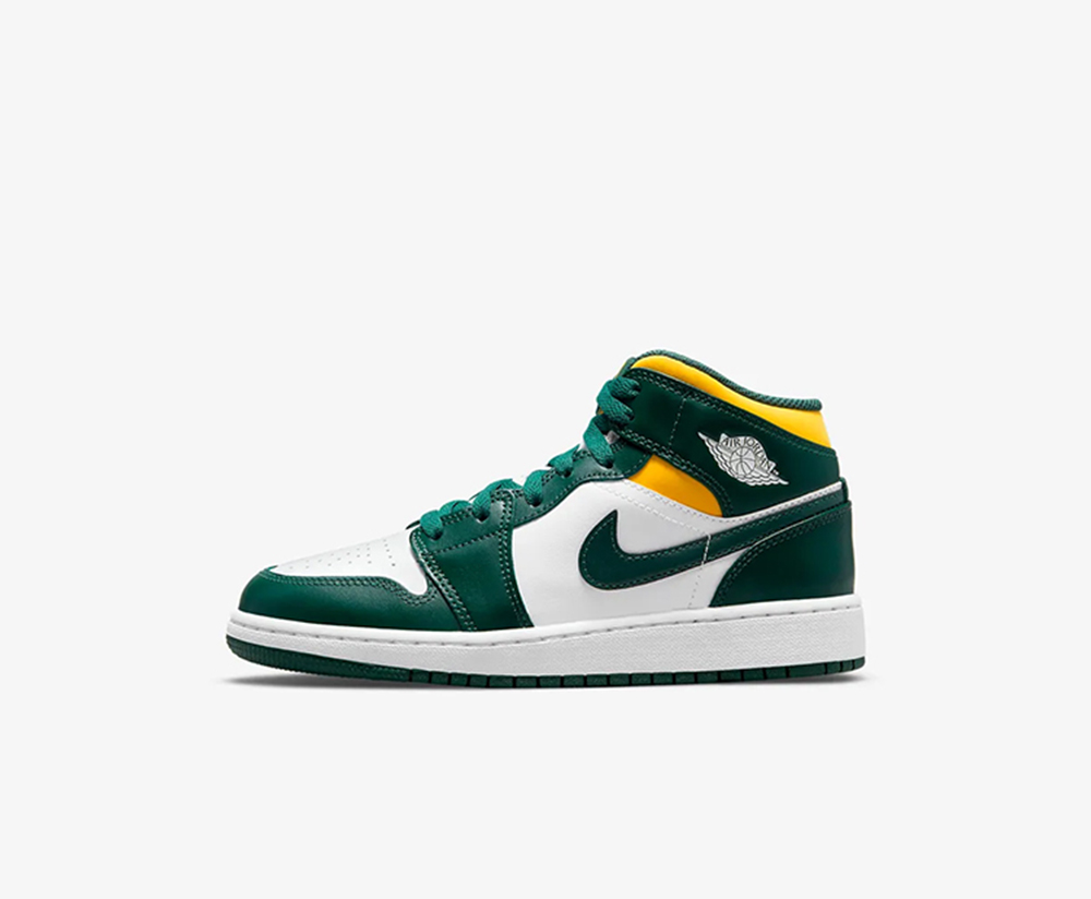 Nike Air Jordan 1 Mid Gs 'Sonics' 554725-371