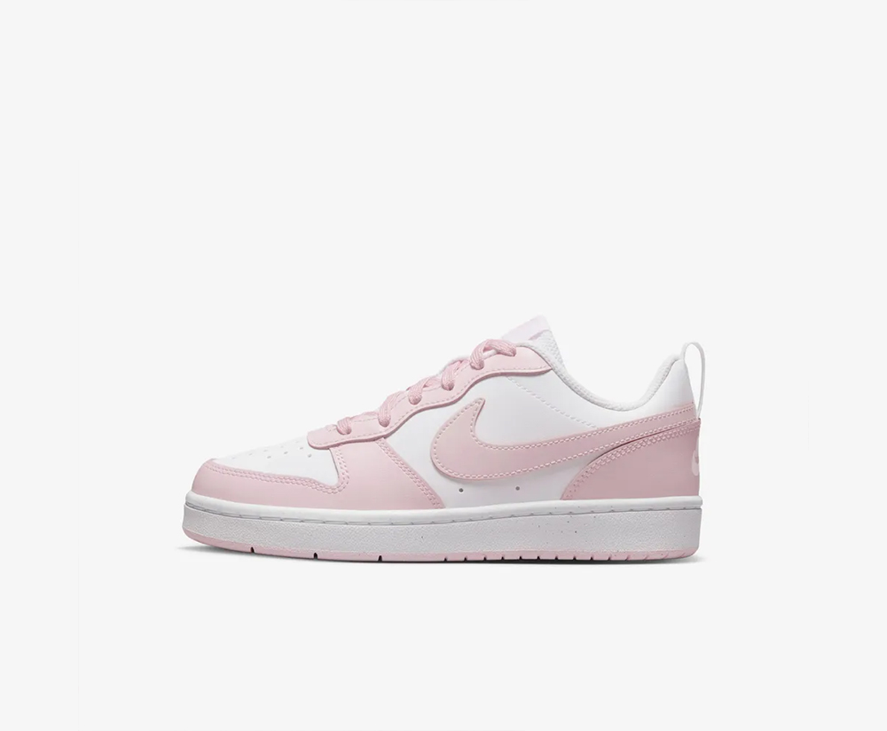 Nike Court Borough Low 2 SE GS 'White Pink Foam' DQ0492-100