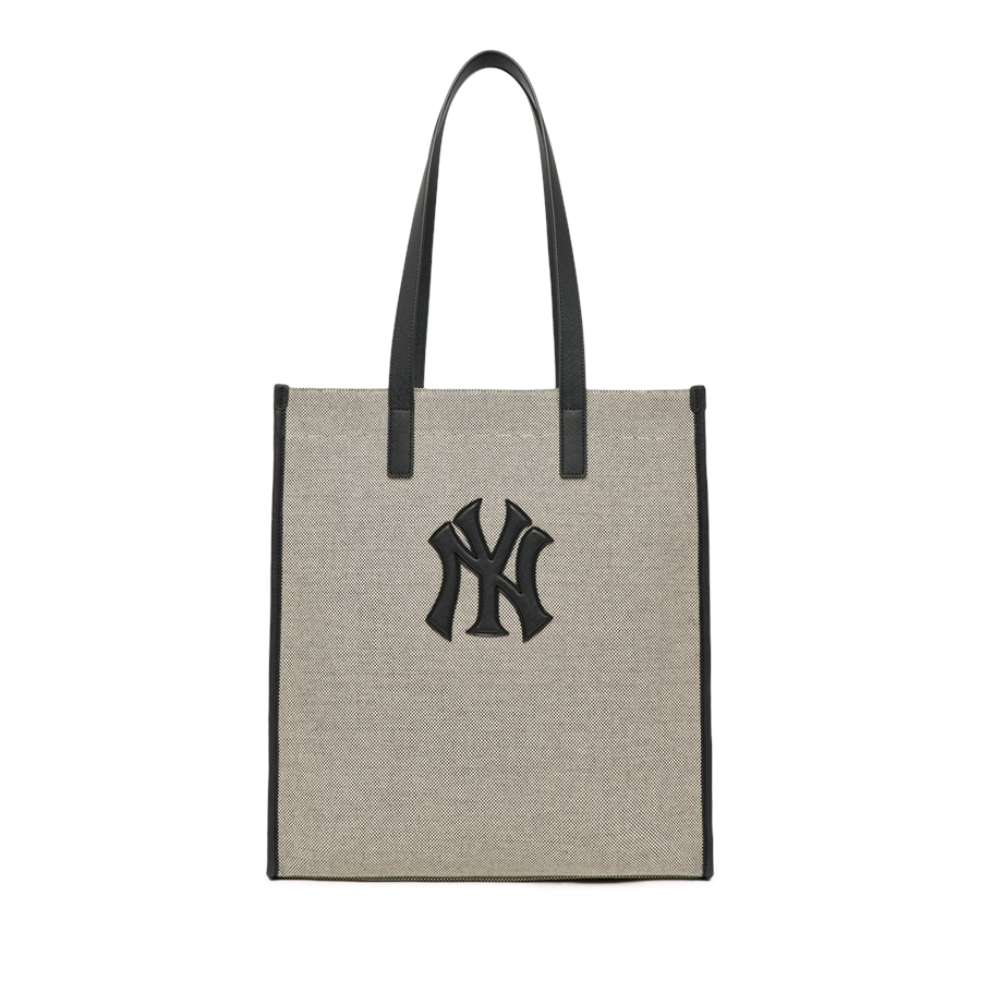 MLB Basic Canvas Vertical Tote Bag New York Yankees Black 3AORM033N-50BKS