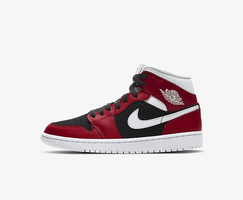 Nike Wmns Air Jordan 1 Mid 'Gym Red Black' BQ6472-601