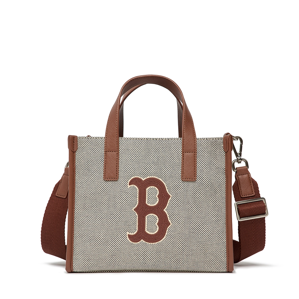 MLB Basic Big-Logo Canvas Small Tote Bag Boston Red Sox D.Brown 3AORS062N-43BRD