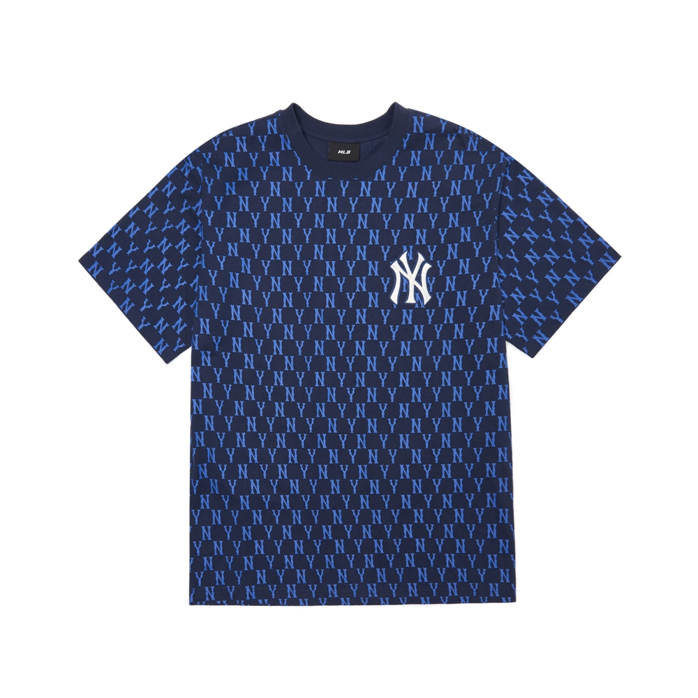 MLB Basic Monogram Allover New York Yankees Navy