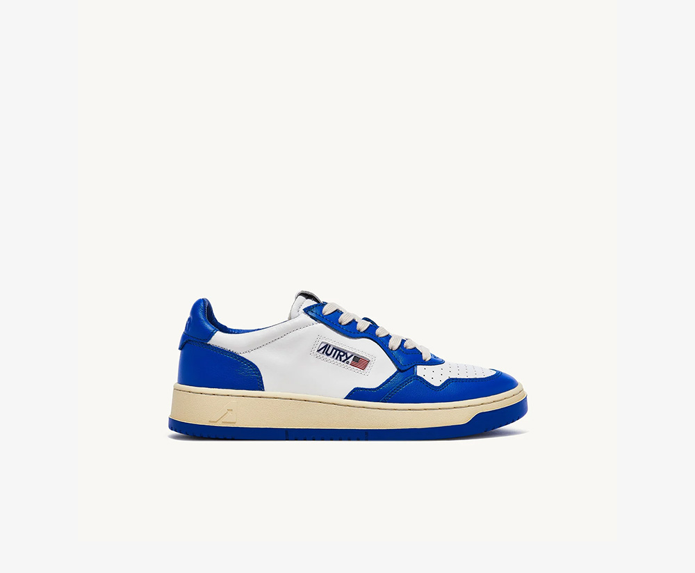 Autry Medalist Low Leather Sneakers 'white Prince Blue' AULM-WB15