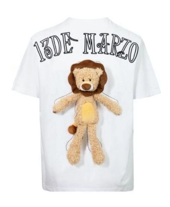 Áo 13 De Marzo Plush Lion Toy White 