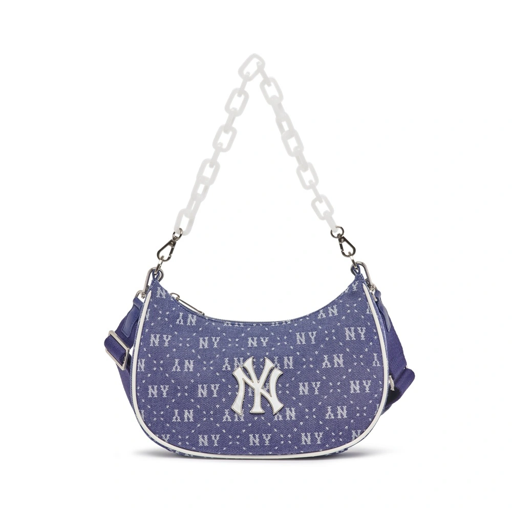 MLB Classic Monogram Jacquard Hobo Bag New York Yankees D.Green
