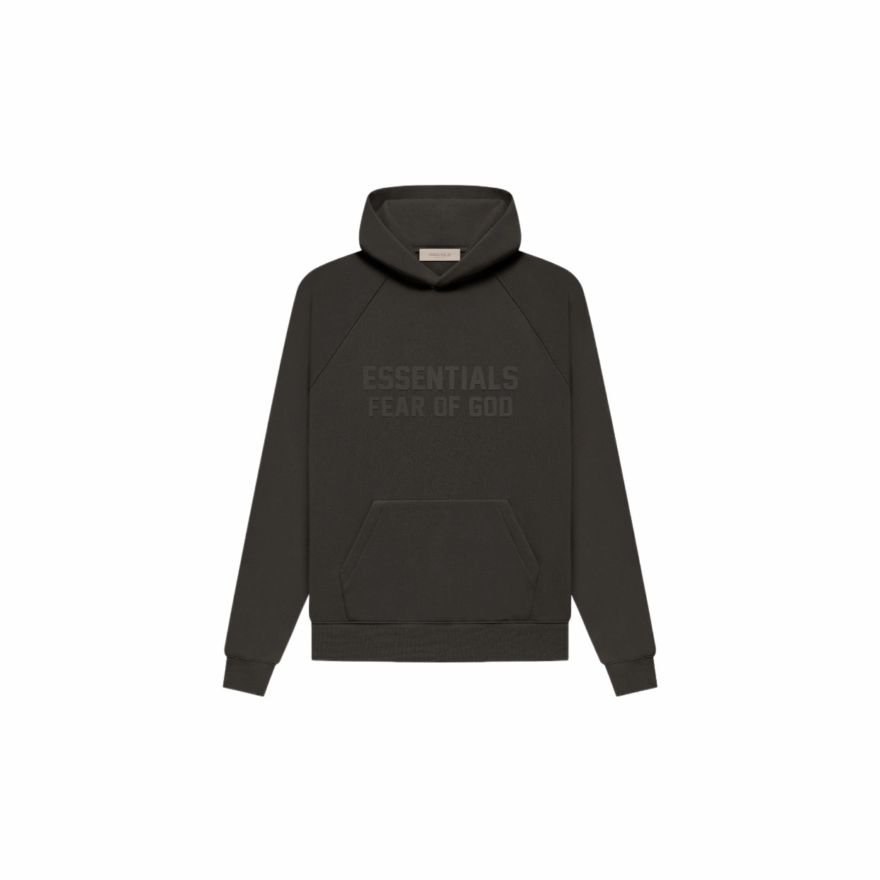 FEAR OF GOD ESSENTIALS FW22 HOODIE WOOD OFF BLACK