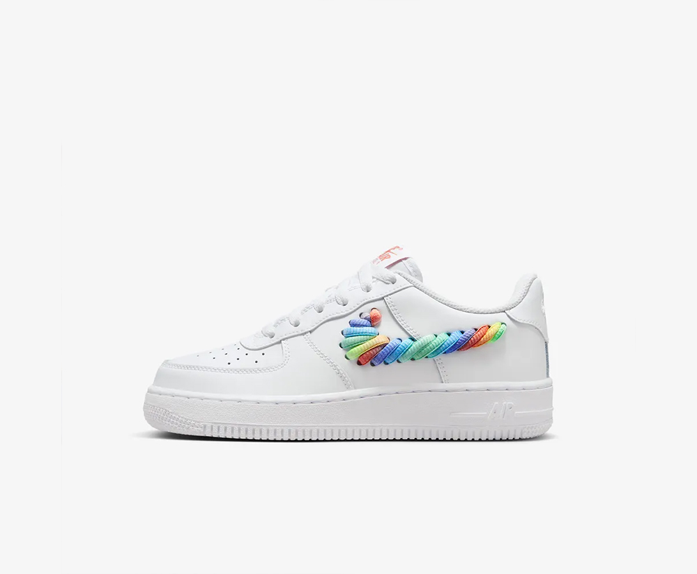 Nike Air Force 1 Low GS 'Rainbow Lace Swoosh' FQ4948-100