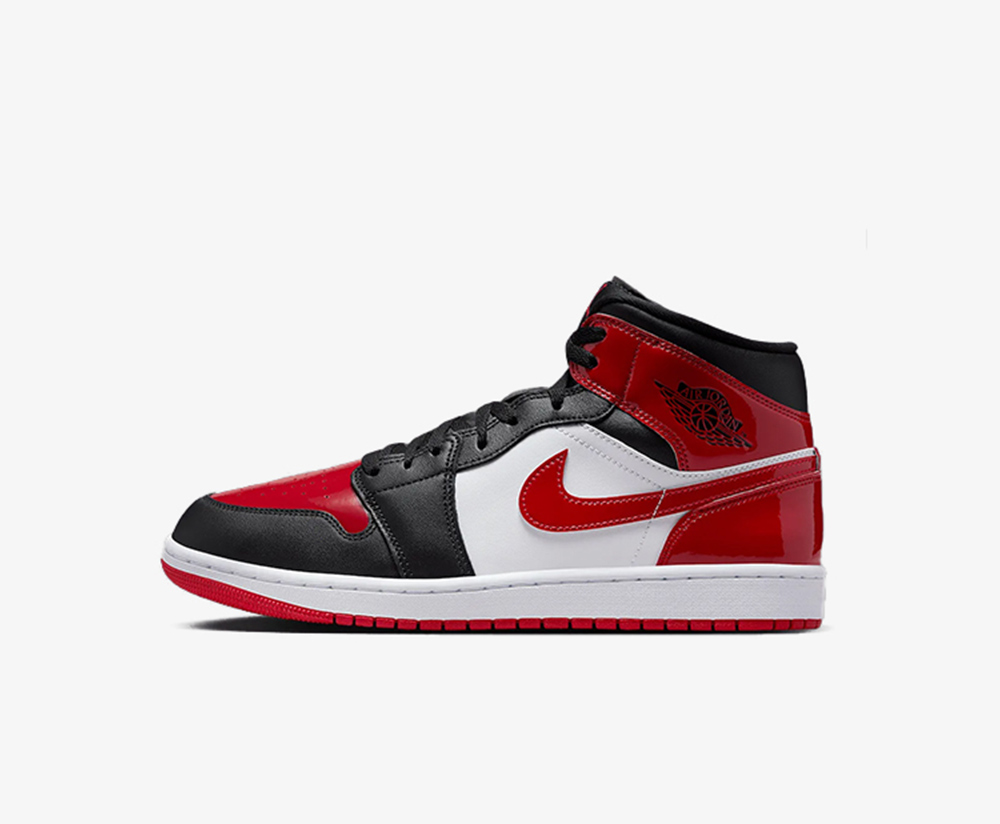 Nike Air Jordan 1 Mid 'Patent Bred Toe' HV4091-006