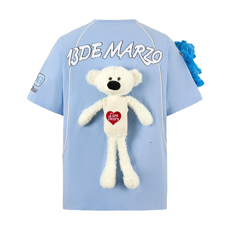 13 De Marzo x CARE BEARS  Hug Squad T-shirt  Placid Blue