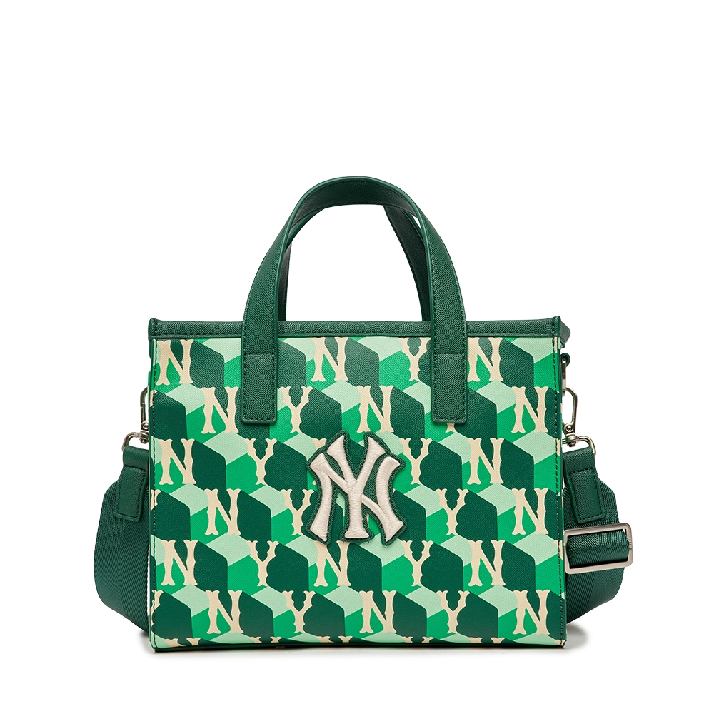 MLB Cube Monogram Small Tote Bag New York Yankees D.Green 3AORS022N-50GND