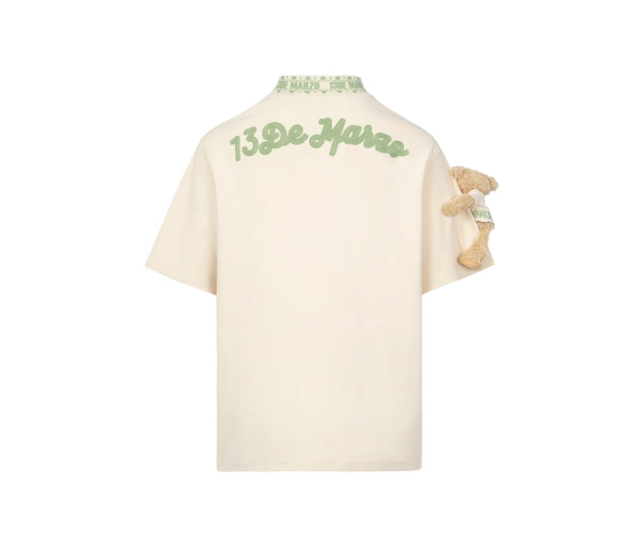 Áo 13 De Marzo Arm Bear Printing Logo Solitary Star 